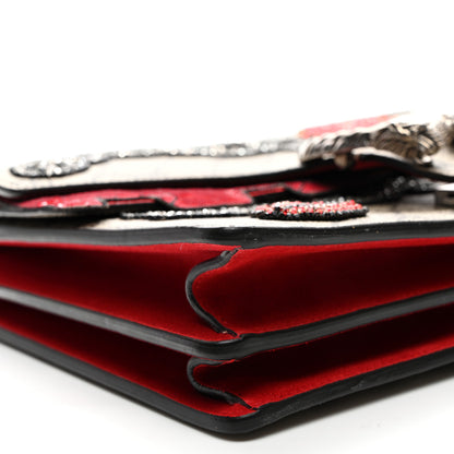 Gucci GG Supreme Monogram Embroidered Medium Dionysus Shoulder Bag Beige Multi 9 of 10