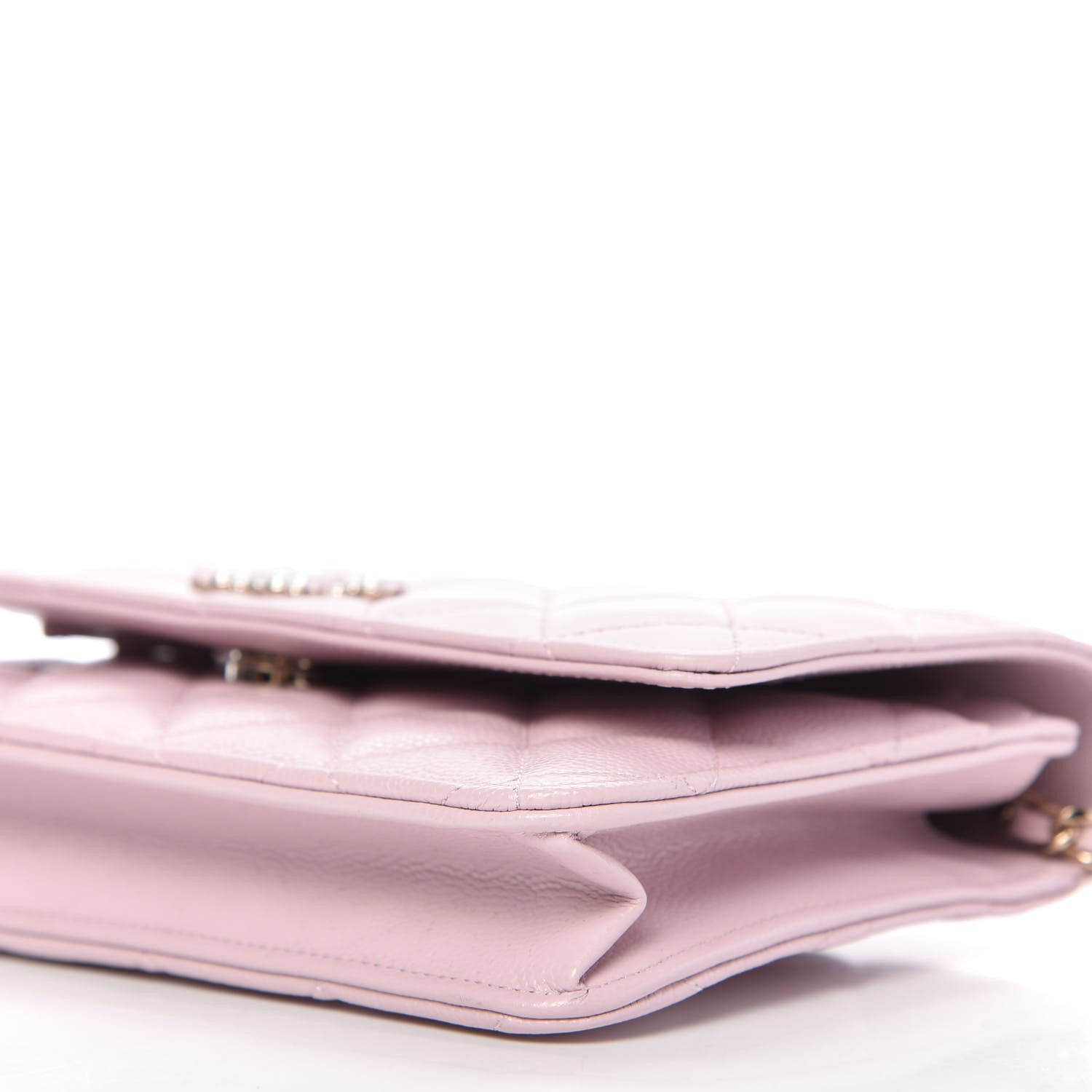 Chanel Caviar Quilted Coco Candy Wallet On Chain WOC Light Pink 7 of 12