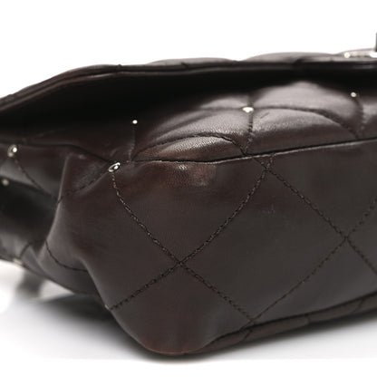 Chanel Lambskin Studded Medium Flap Brown 9 of 12