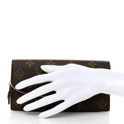 Louis Vuitton Monogram Bloom Flower Emilie Wallet 2 of 8