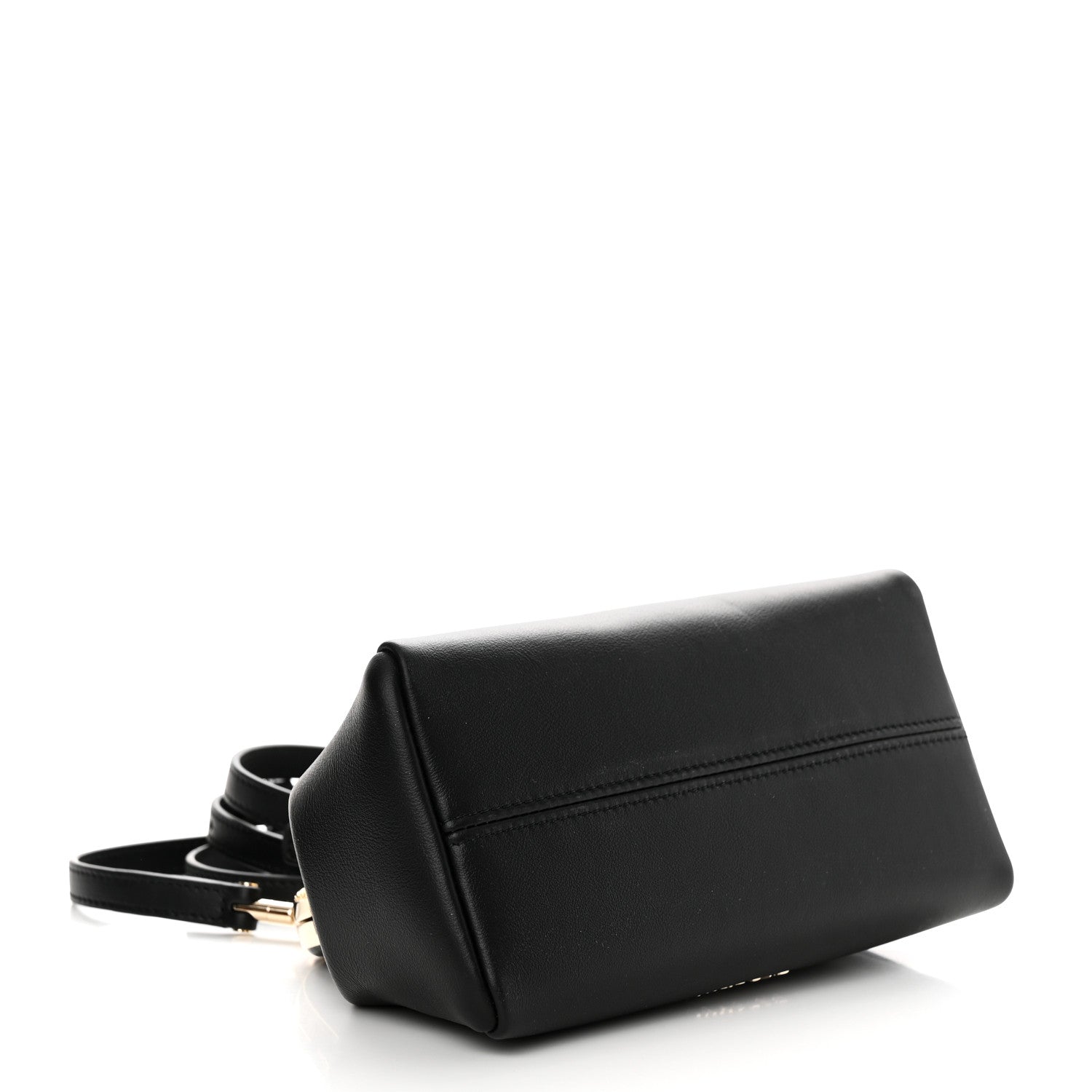 Bulgari Nappa Serpentine Clutch With Strap Black 4 of 11