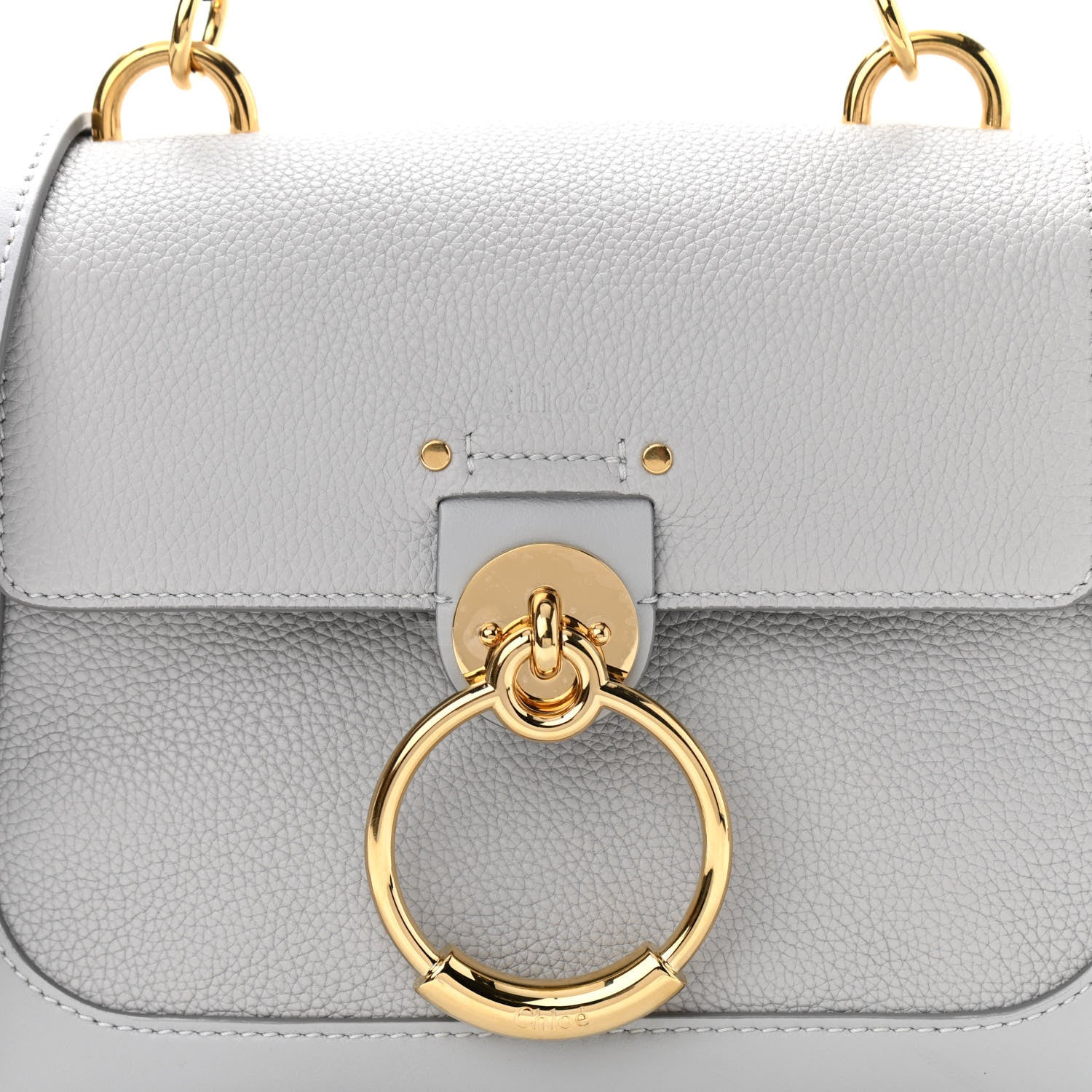 Chloe Calfskin Mini Tess Day Bag Light Cloud 8 of 10