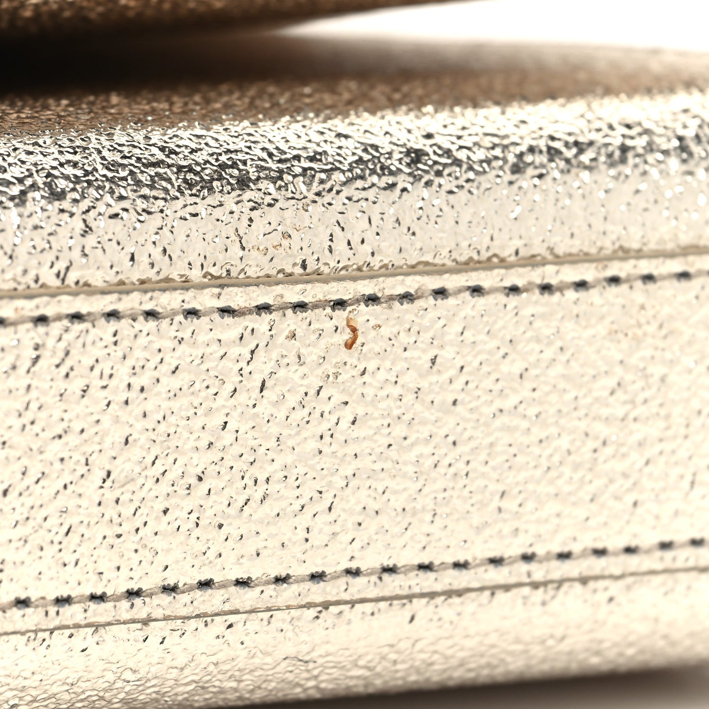 Metallic Calfskin Small Classic Monogram Kate Satchel Gold