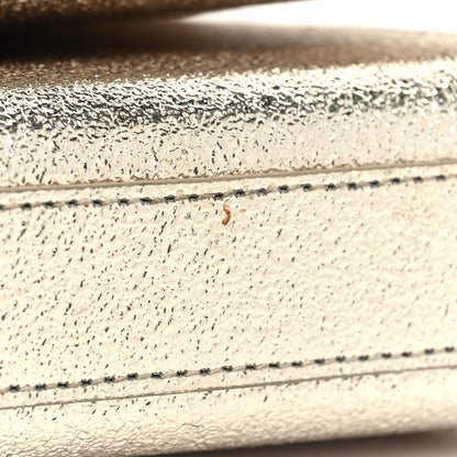 Saint Laurent Metallic Calfskin Small Classic Monogram Kate Satchel Gold 10 of 12