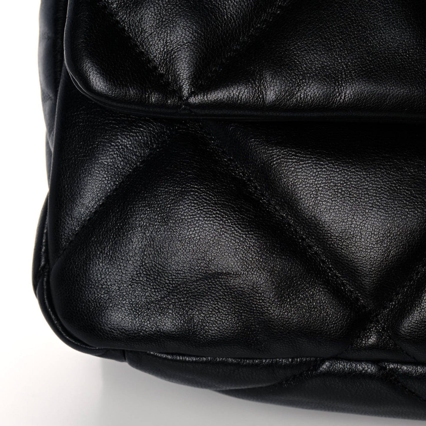 Goatskin Quilted Large Chanel 19 Flap Black
