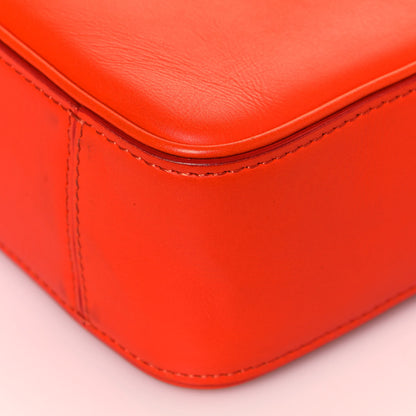 Celine Nappa Side Lock Dragonne Shoulder Bag Bright Orange 9 of 13