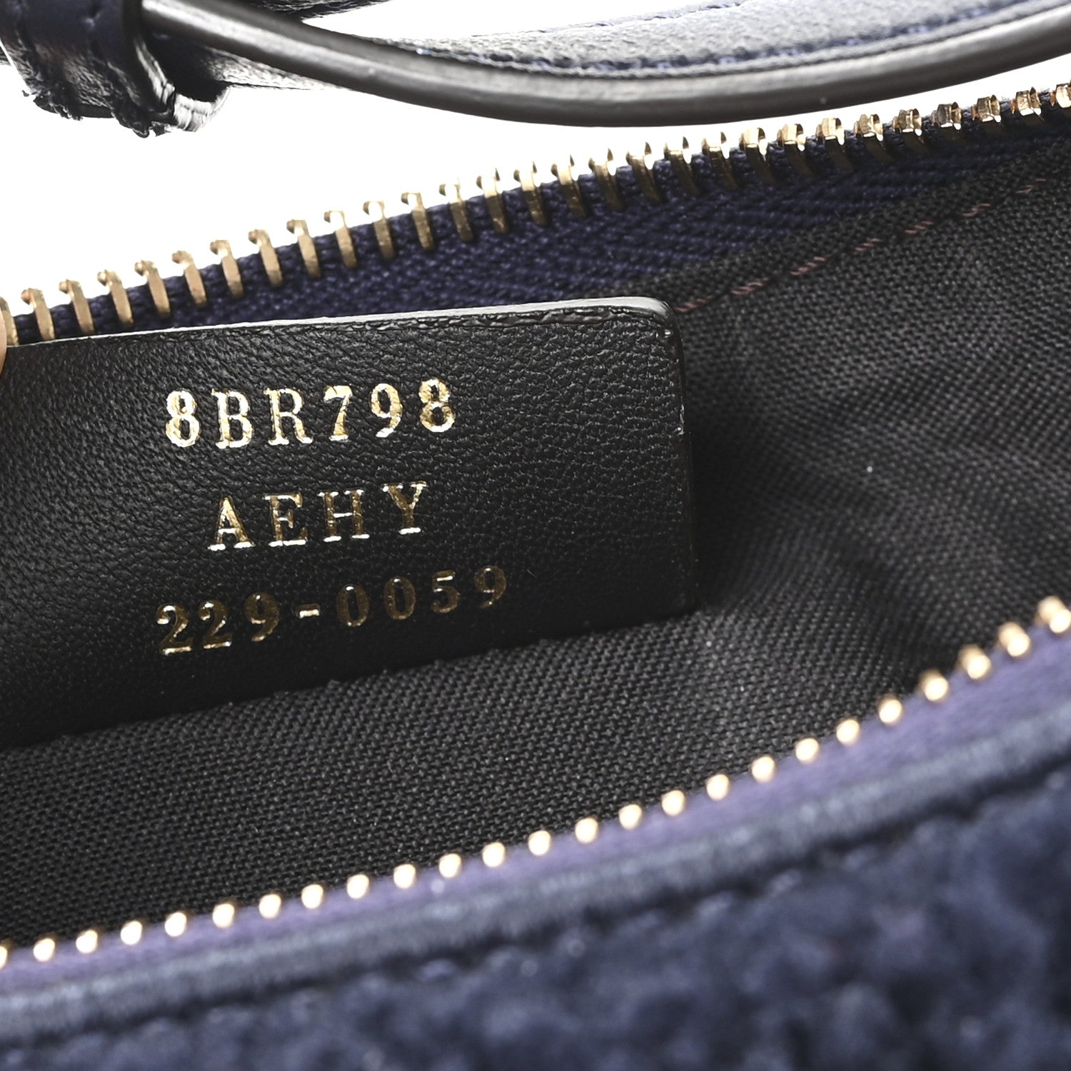 Fendi Sheep Fur Vitello Grace Small Fendigraphy Hobo Midnight 7 of 11