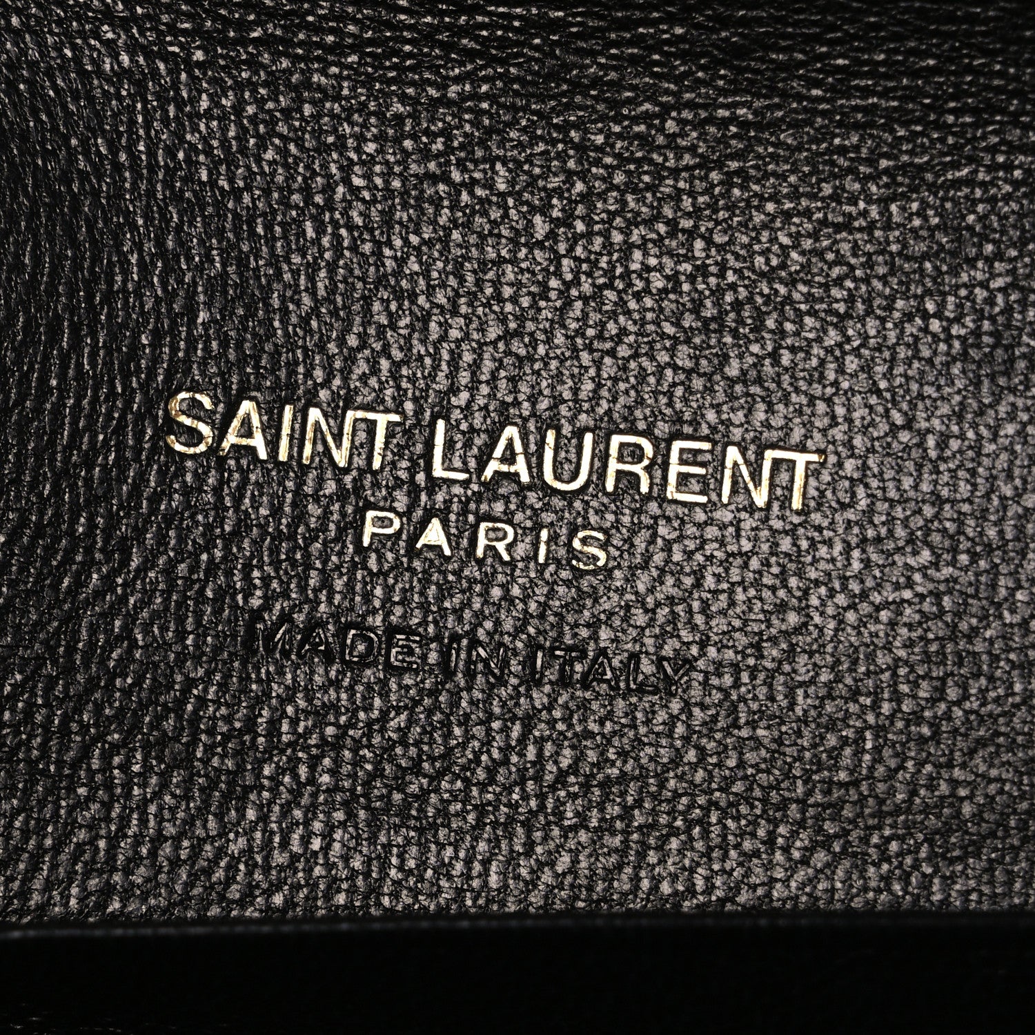 Saint Laurent Lambskin Quilted Monogram Gaby Small Envelope Wallet Black 6 of 7