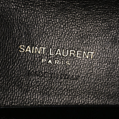 Saint Laurent Lambskin Quilted Monogram Gaby Small Envelope Wallet Black 6 of 7
