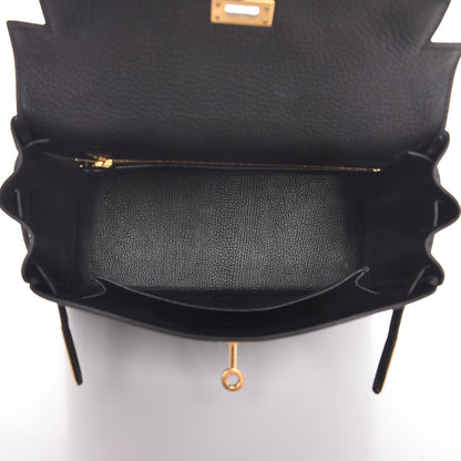 Hermes Togo Kelly Retourne 25 Black 10 of 36