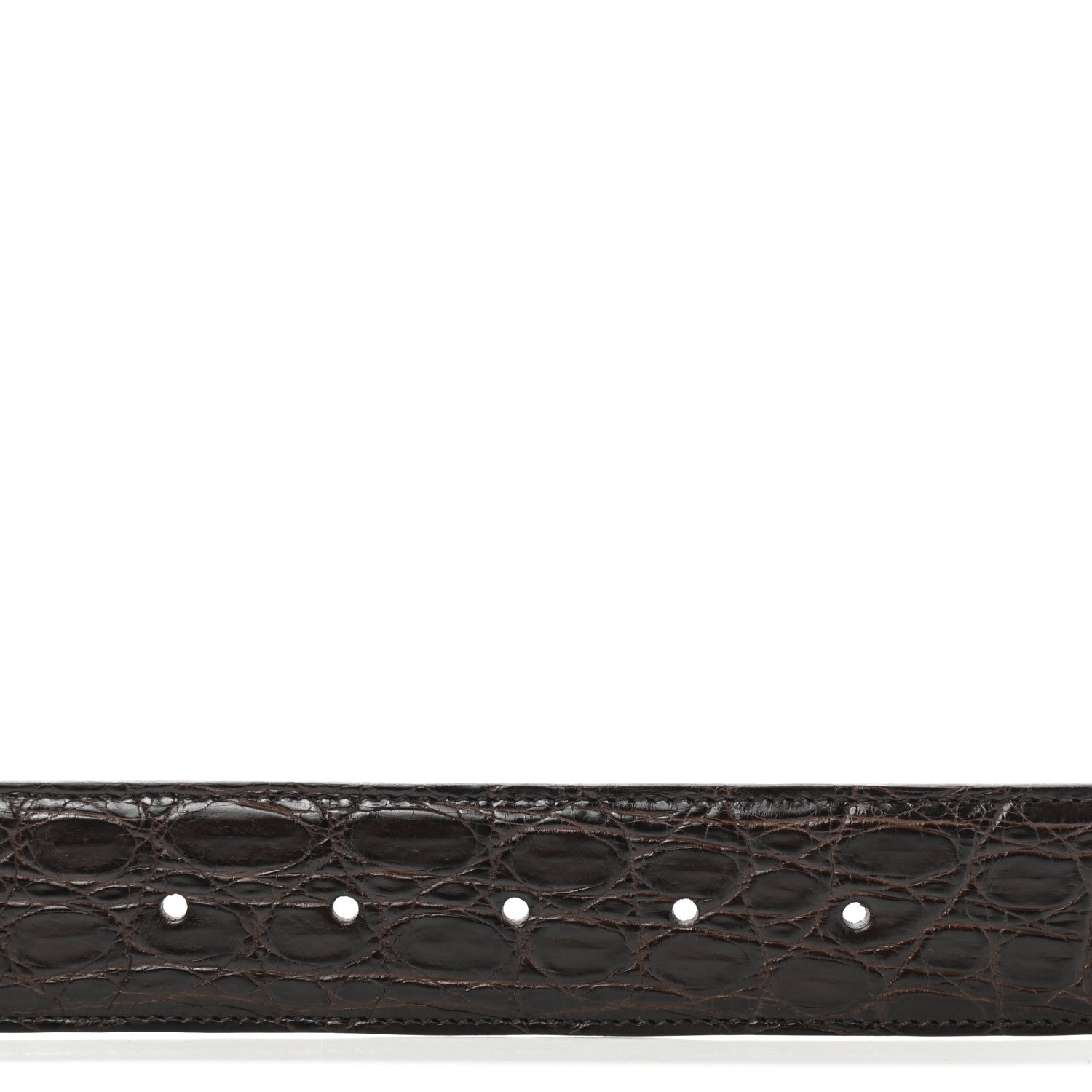 Gucci Crocodile Interlocking G 37mm Belt 80 32 Brown 5 of 7