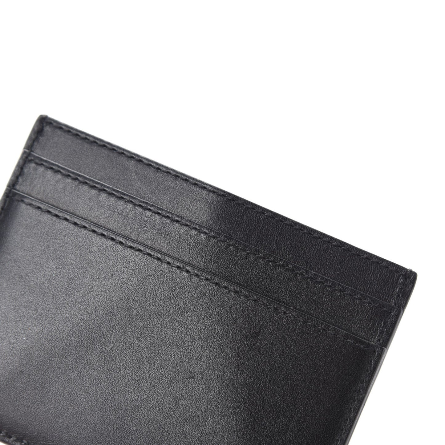 Calfskin Credit Card Case Black