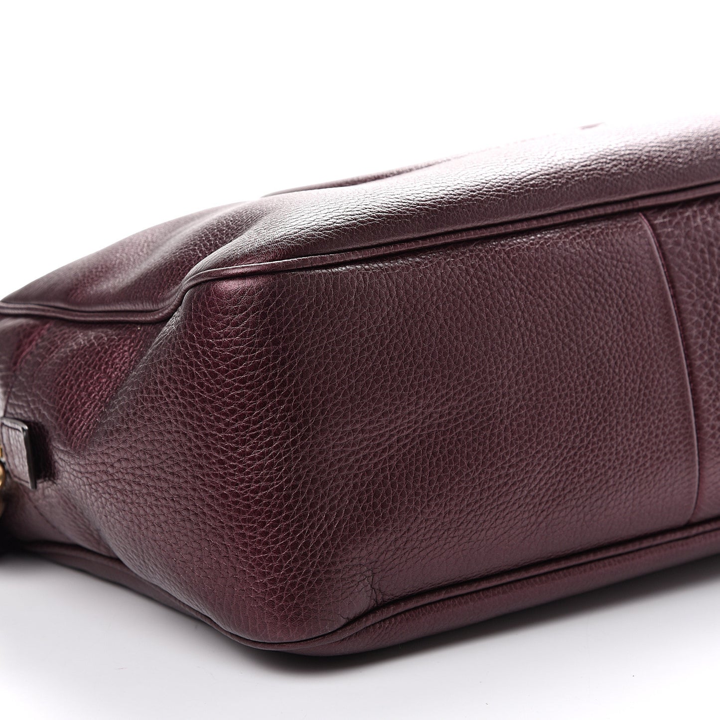 Metallic Cellarius Calfskin Medium Soho Bowler Classic Burgundy