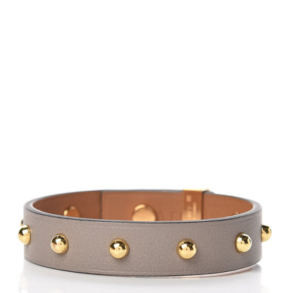 Hermes Swift Mini Dog Clous Ronds Bracelet T2 Gris Asphalte 3 of 5