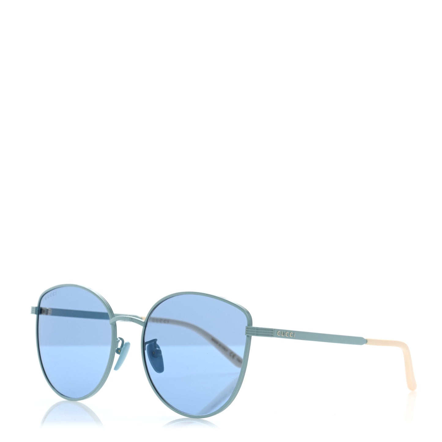 Metal Cat Eye GG0807SA Sunglasses Pale Blue