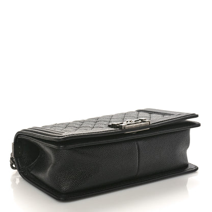 Chanel Caviar Quilted Medium Boy Flap Black 4 of 11