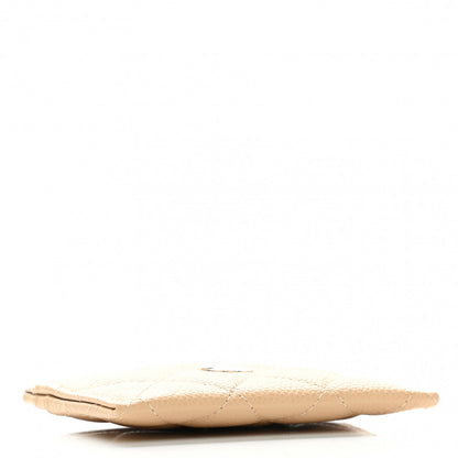 Chanel Caviar Quilted Card Holder Beige 4 of 8