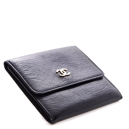 Chanel Goatskin Compact CC Flap Wallet Black 4 of 22