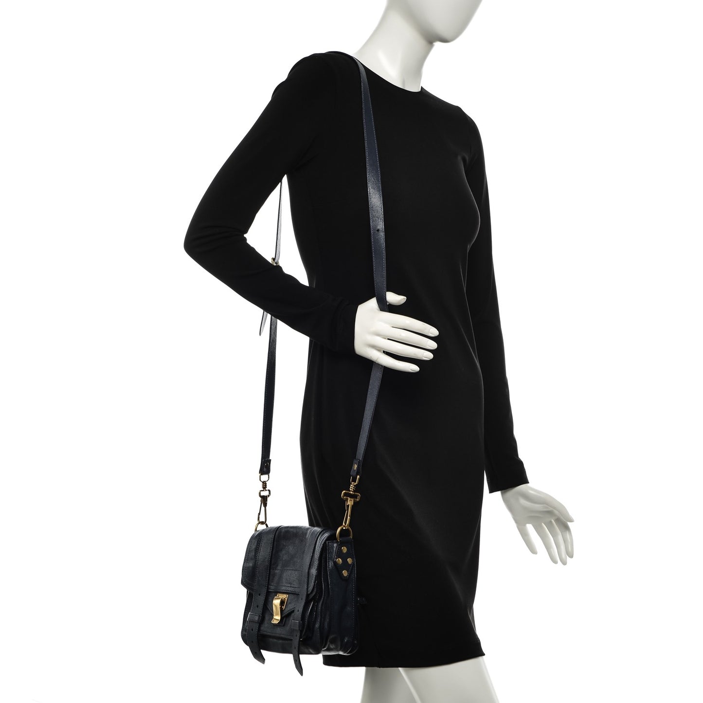 Lambskin PS1 Mini Pouch Messenger Midnight