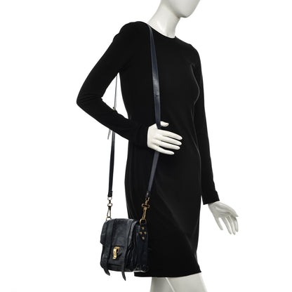 Proenza Schouler Lambskin PS1 Mini Pouch Messenger Midnight 2 of 8
