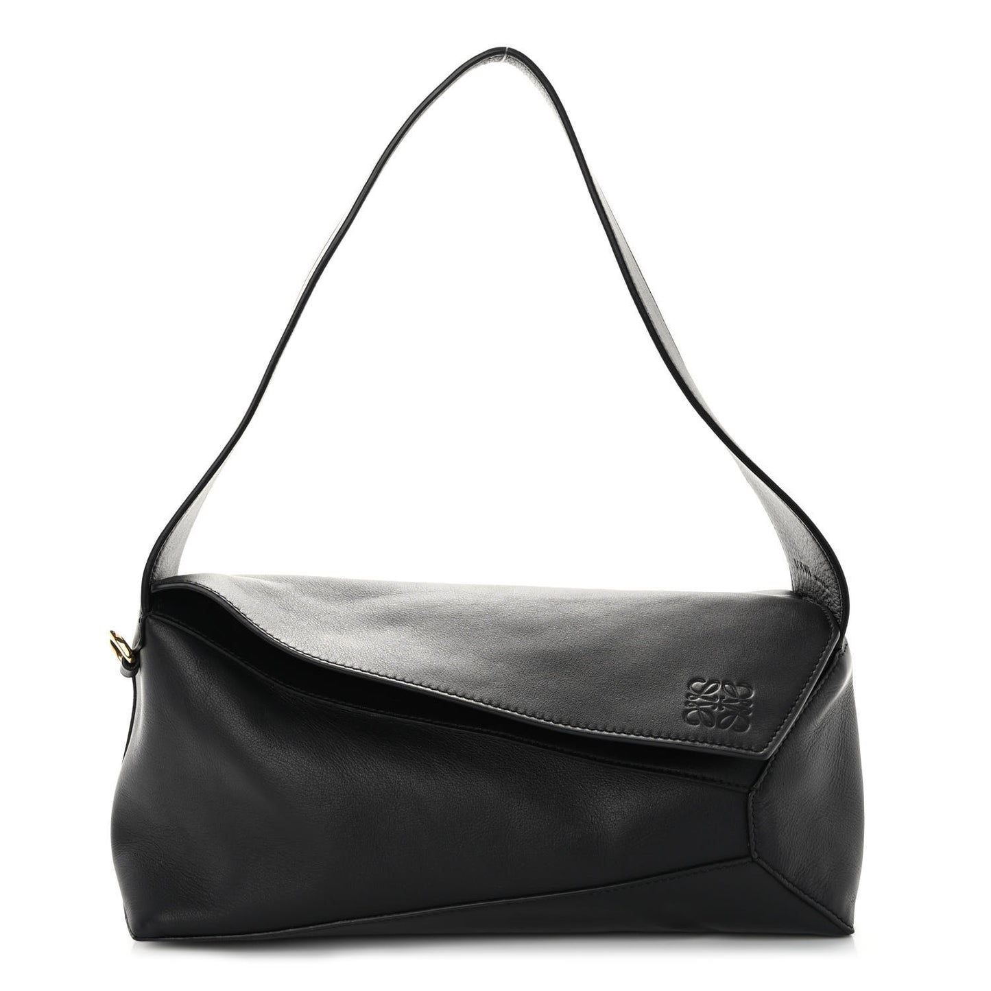 Calfskin Puzzle Hobo Black
