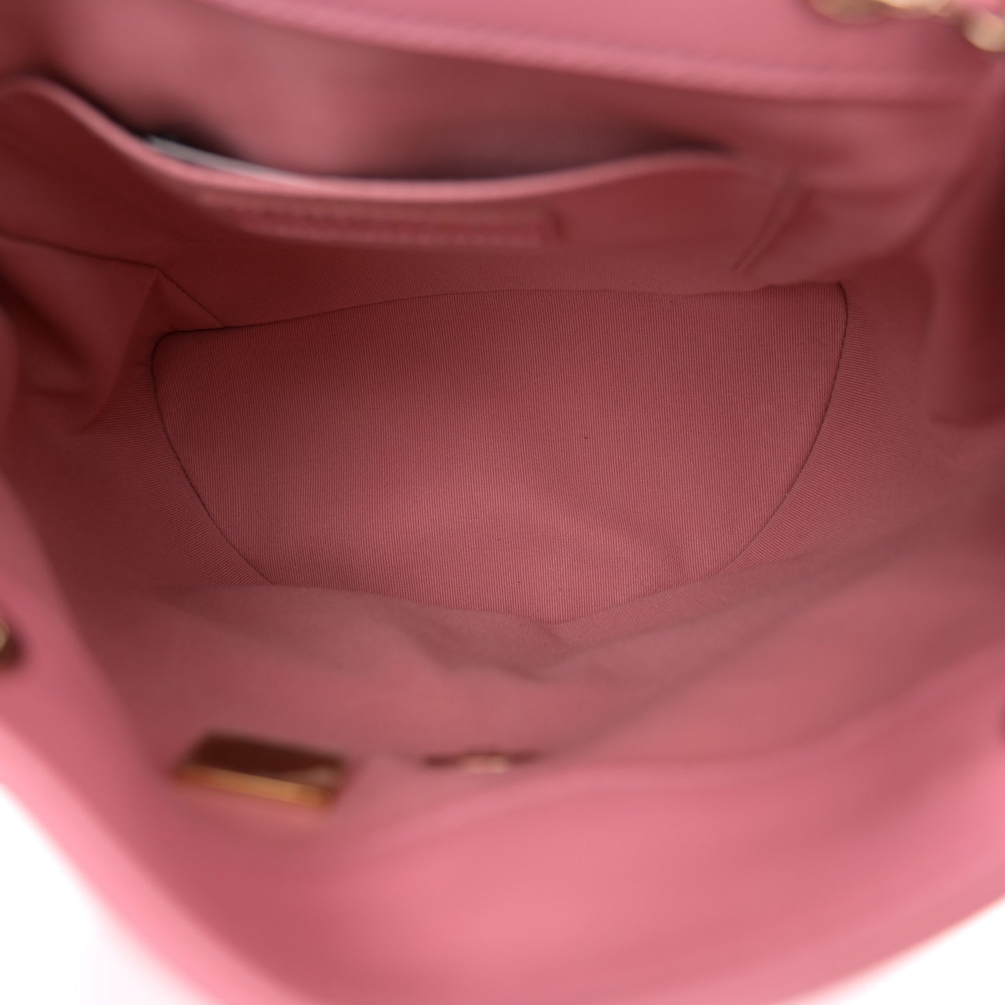 Calfskin Quilted Medium Duma Pockets Drawstring Backpack Pink