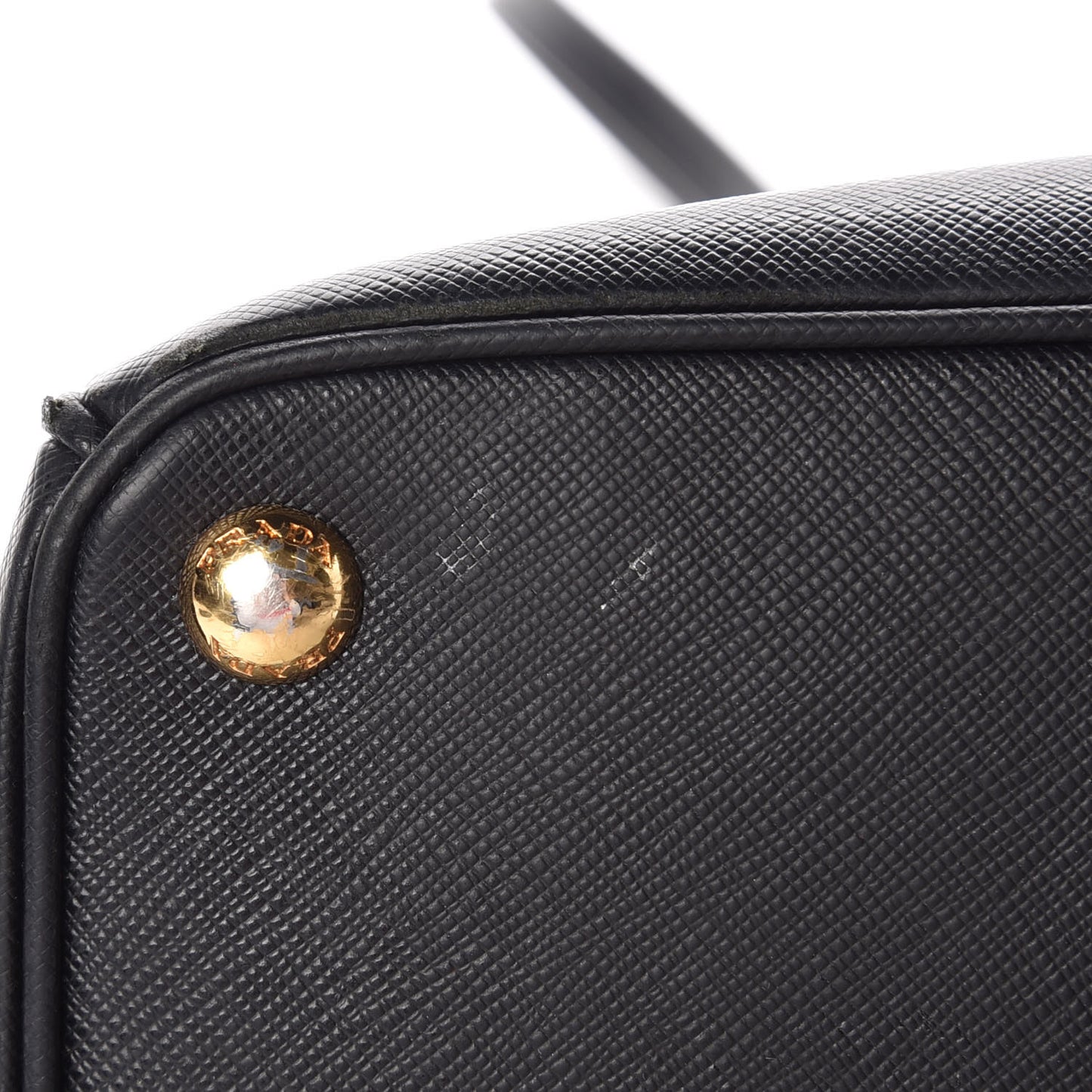 Saffiano Medium Galleria Double Zip Tote Black
