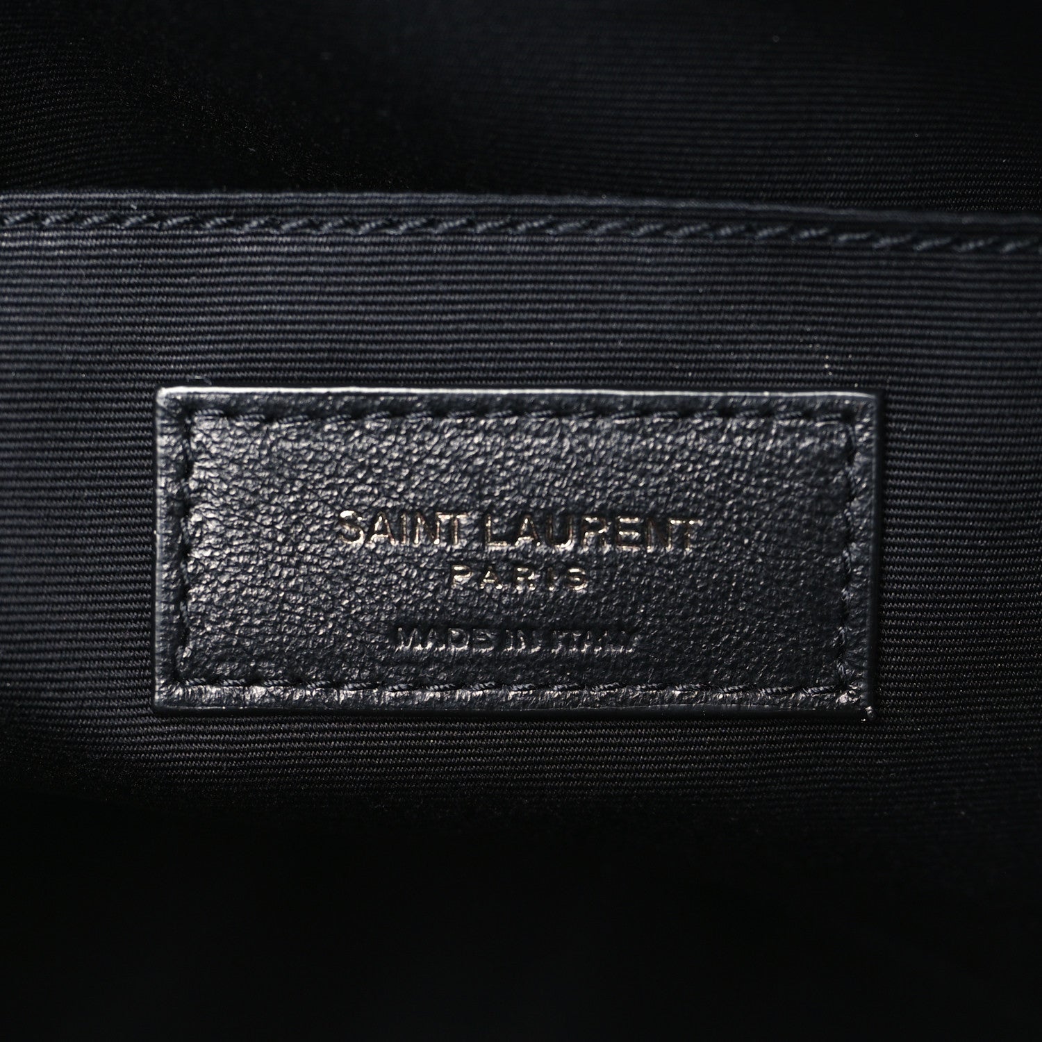 Saint Laurent Calfskin Matelasse Monogram Lou Camera Bag Black 6 of 9