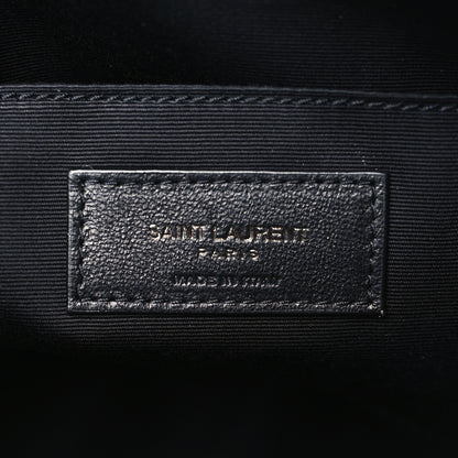 Saint Laurent Calfskin Matelasse Monogram Lou Camera Bag Black 6 of 9