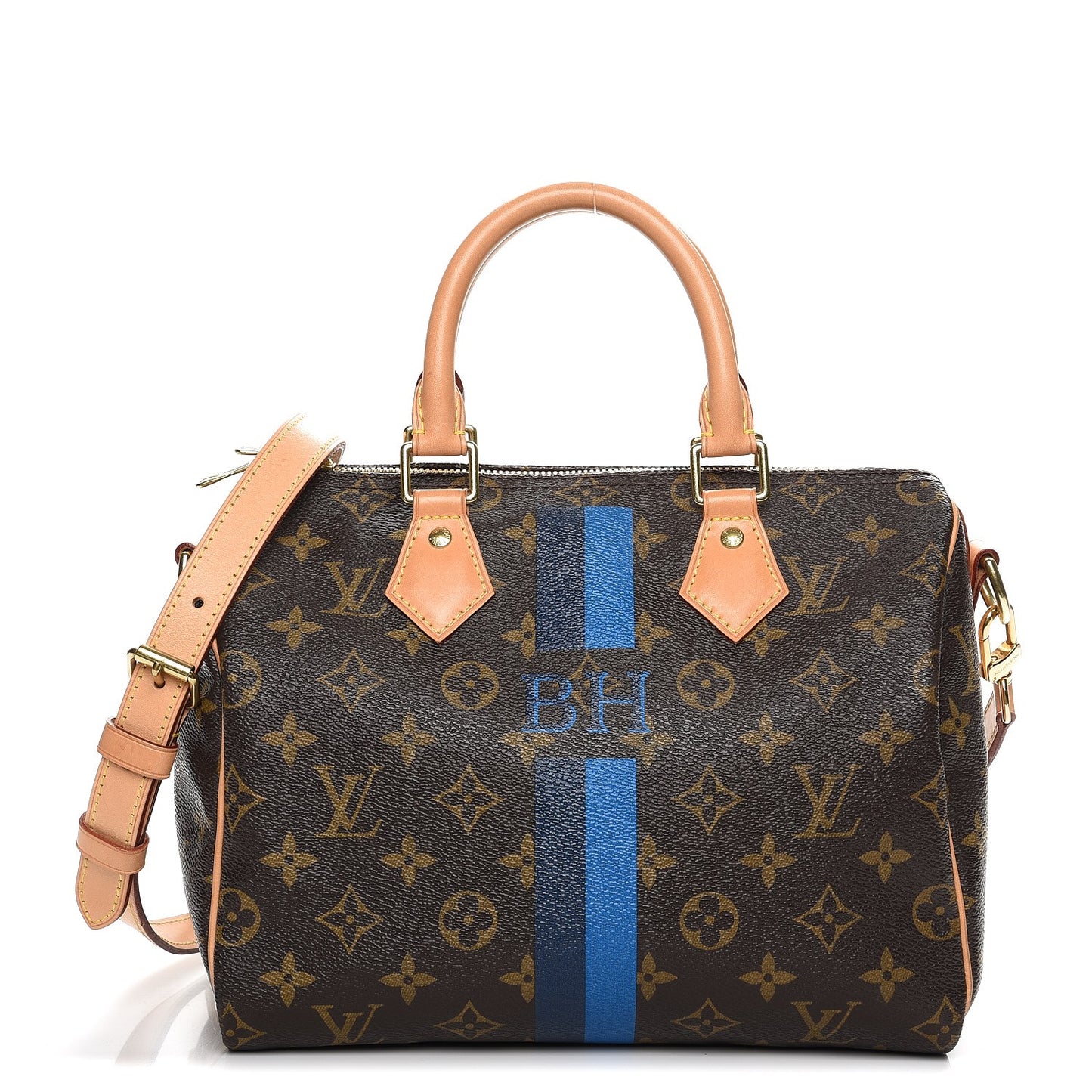 Monogram My LV Heritage Speedy Bandouliere 25 Blue Marine de France