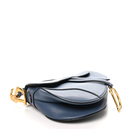 Christian Dior Calfskin Saddle Bag Sky Blue 4 of 10
