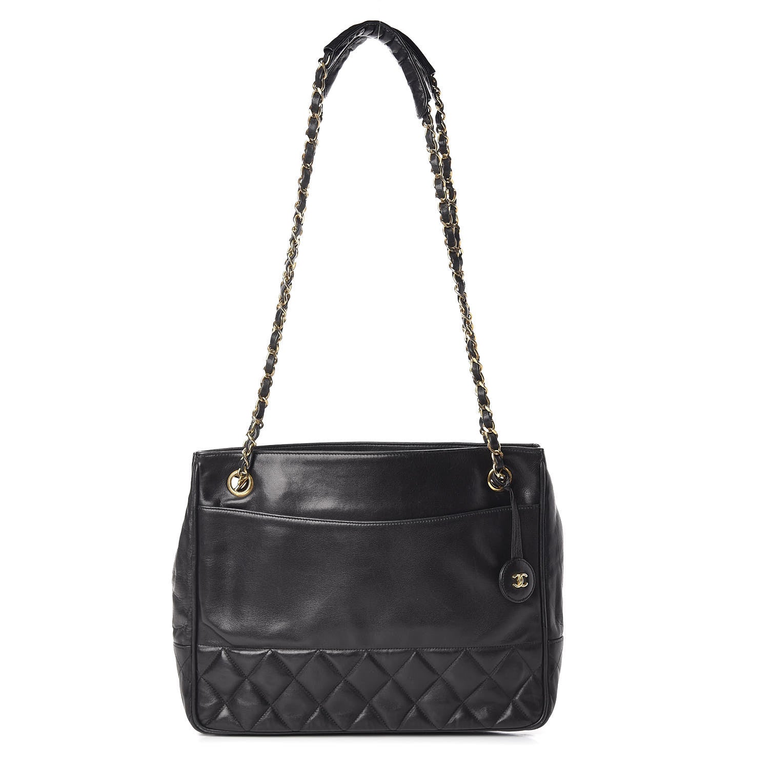 Chanel Lambskin Quilted Shoulder Bag Black 1 of 16