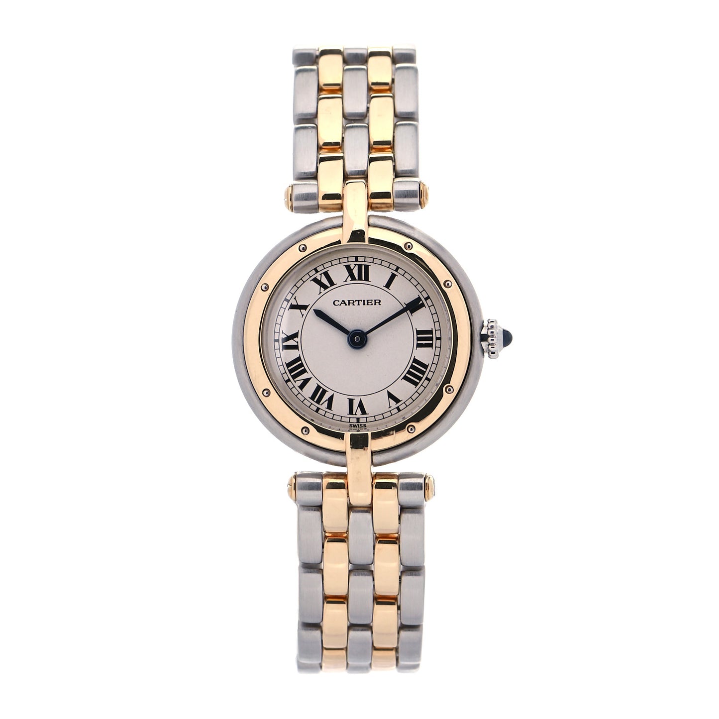 Stainless Steel 18K Yellow Gold 24mm Panthere Vendome Quartz Watch