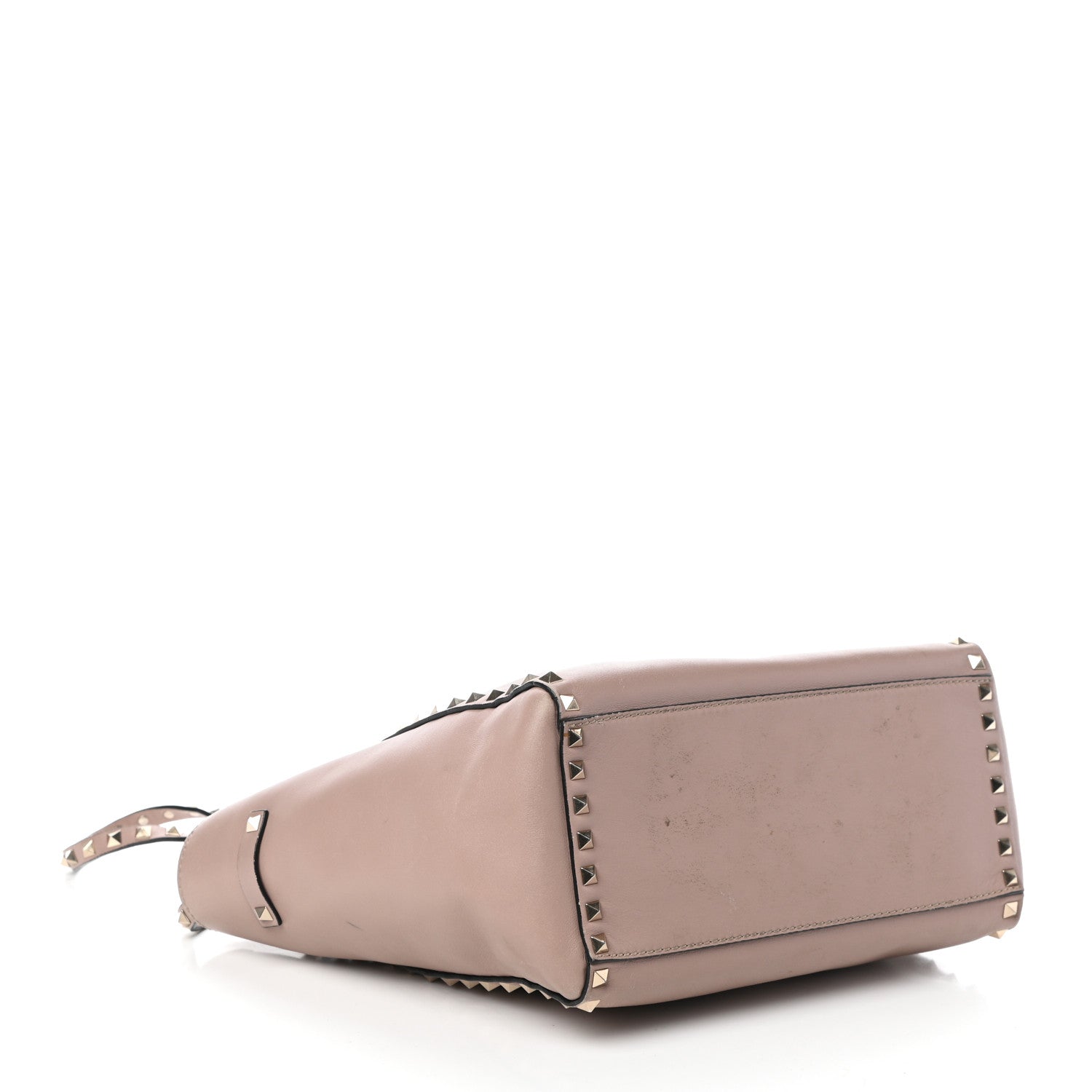 Valentino Garavani Vitello Rockstud Double Handle Tote Poudre 4 of 14