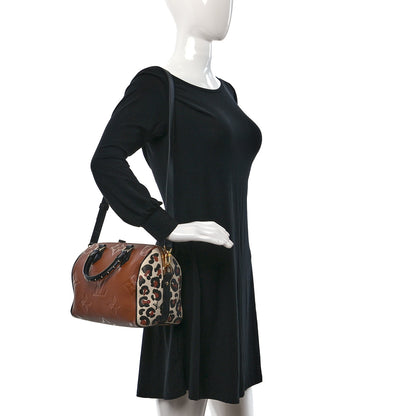 Louis Vuitton Empreinte Monogram Giant Wild At Heart Speedy Bandouliere 25 Caramel 2 of 8