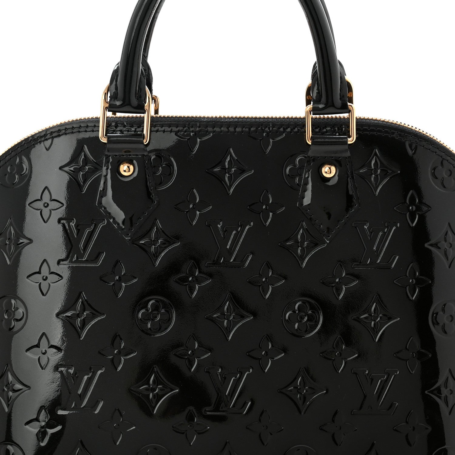 Louis Vuitton Vernis Alma PM Black 7 of 9
