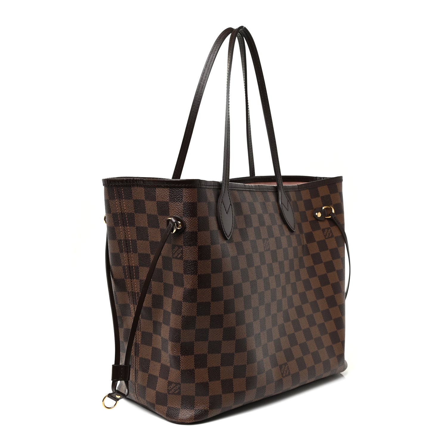 Louis Vuitton Damier Ebene Neo Neverfull MM Rose Ballerine 4 of 31