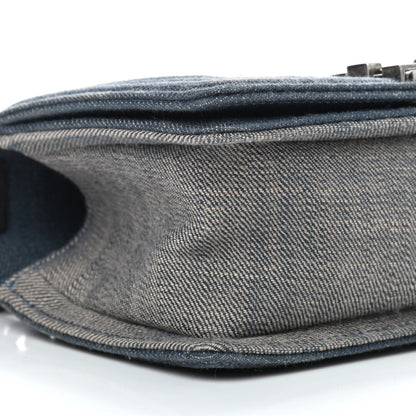 Chanel Denim Chevron Small Boy Flap Light Blue 8 of 9