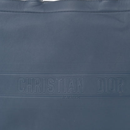 Christian Dior Calfskin Embossed Large Book Tote Blue 8 of 15