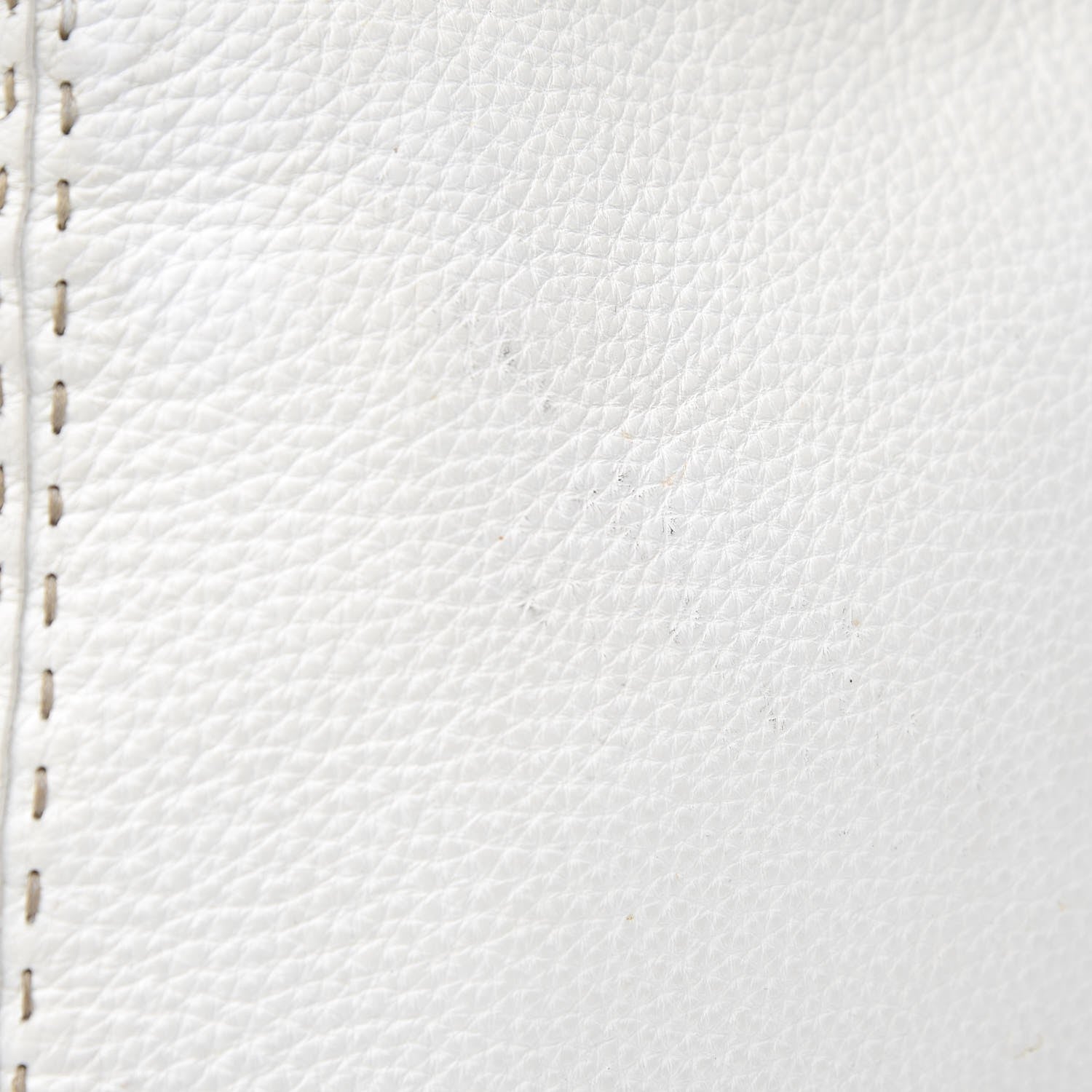 Fendi Calfskin Romano Selleria Chain Shoulder Bag White 11 of 11