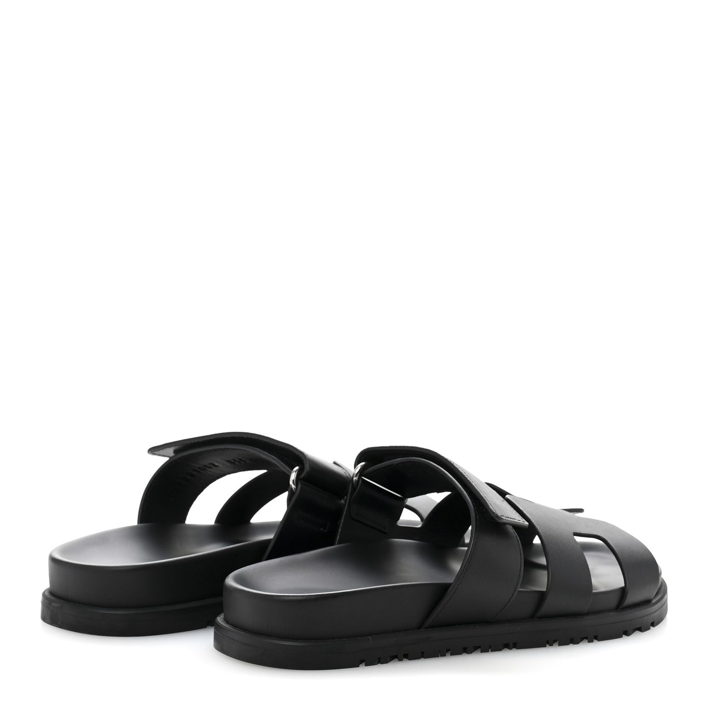 Calfskin Womens Chypre Sandals 35.5 Black