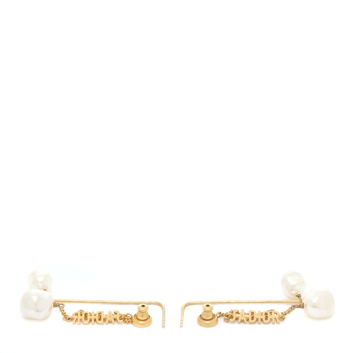 Christian Dior Pearl J'adior Dangle Earrings Gold 3 of 5