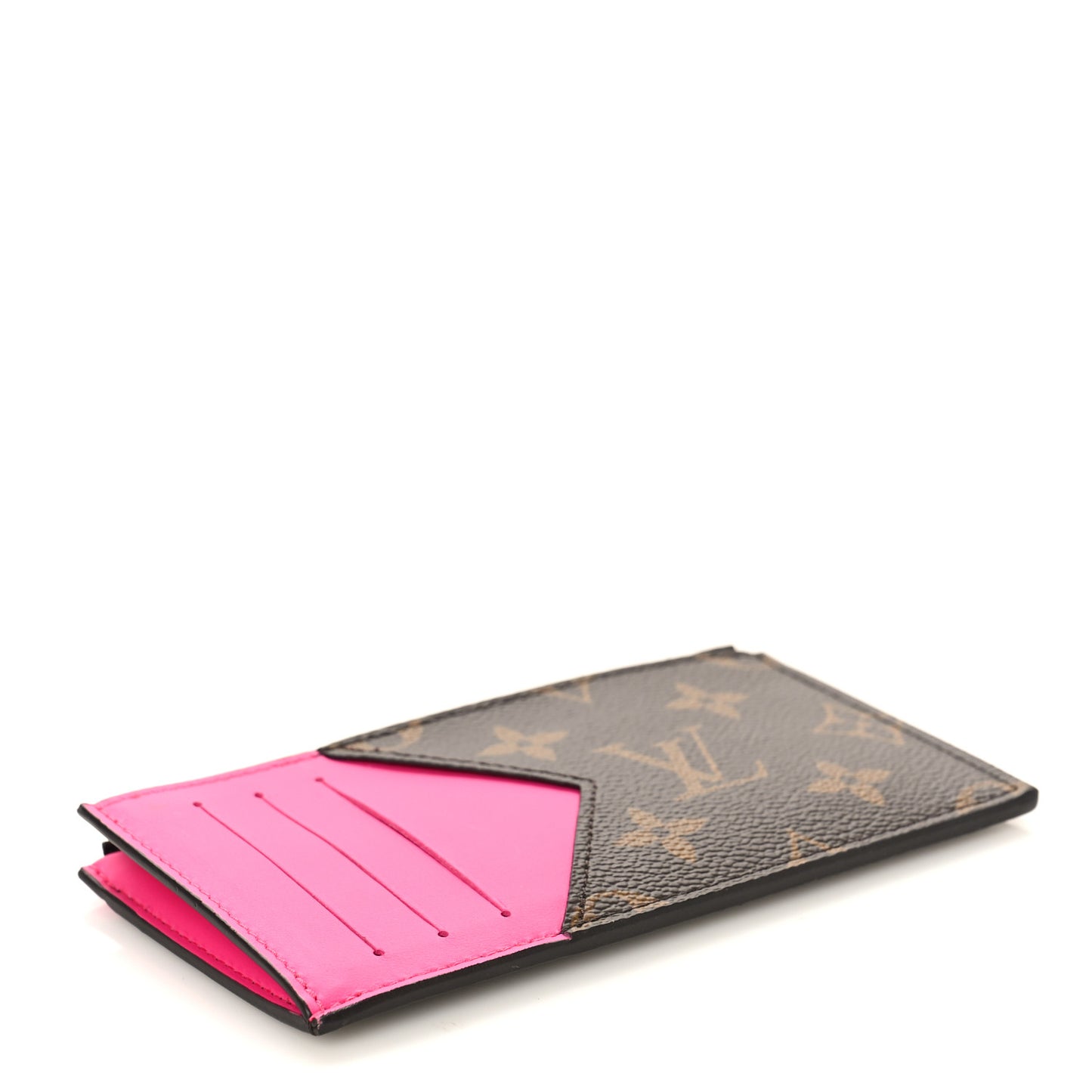 Monogram Calfskin Coin Card Holder Rose