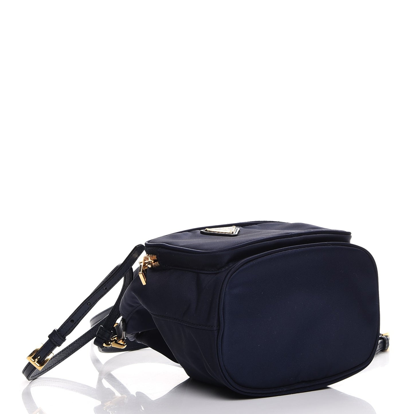 Re-Nylon Saffiano Mini Bucket Crossbody Bag Baltico
