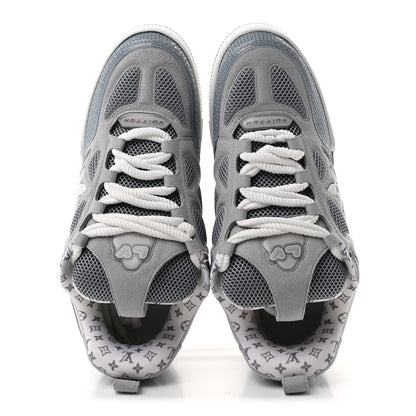 Louis Vuitton Suede Mesh Mens LV Skate Sneakers 9 Gray 2 of 10