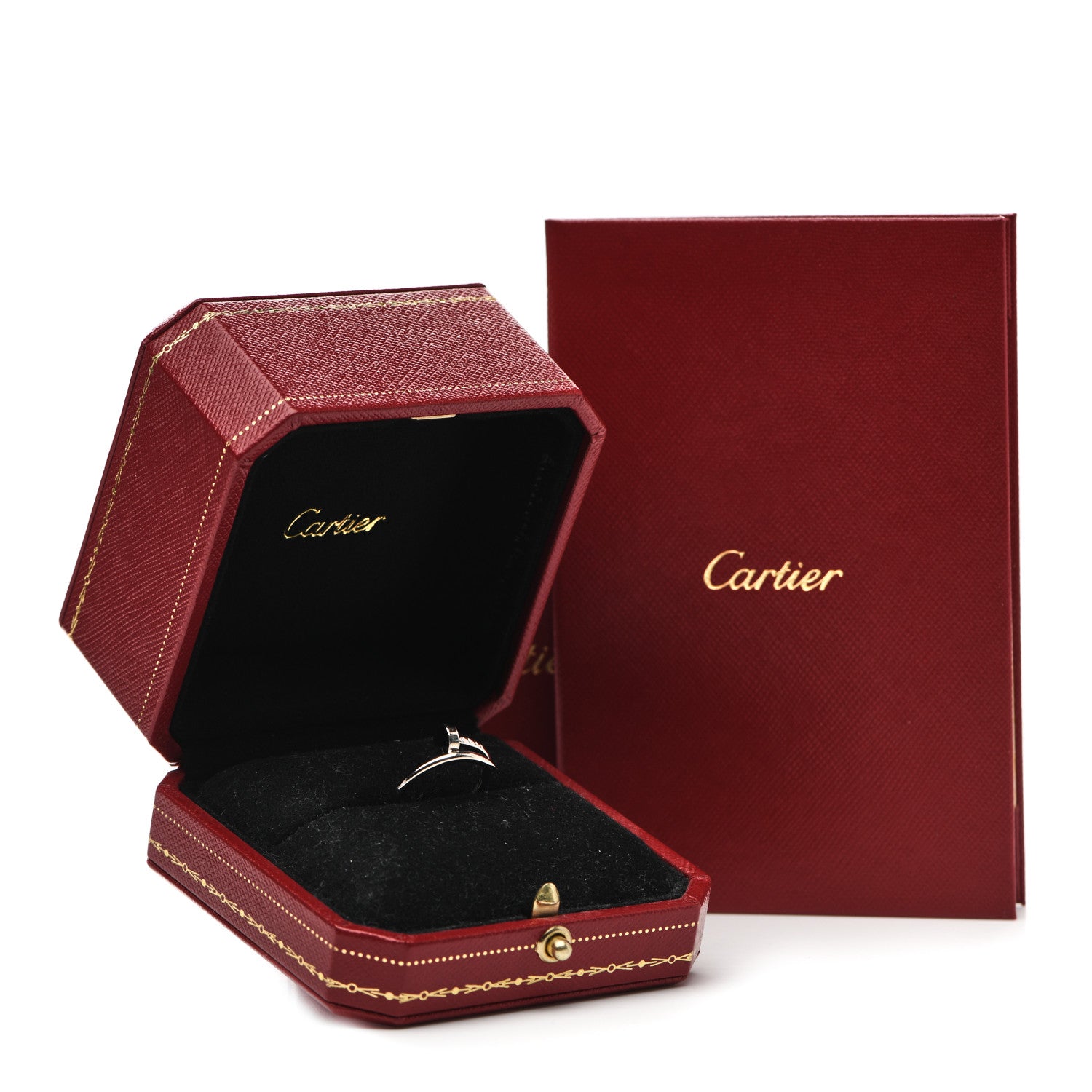 Cartier 18K White Gold Small Juste Un Clou Ring 48 4.5 6 of 6
