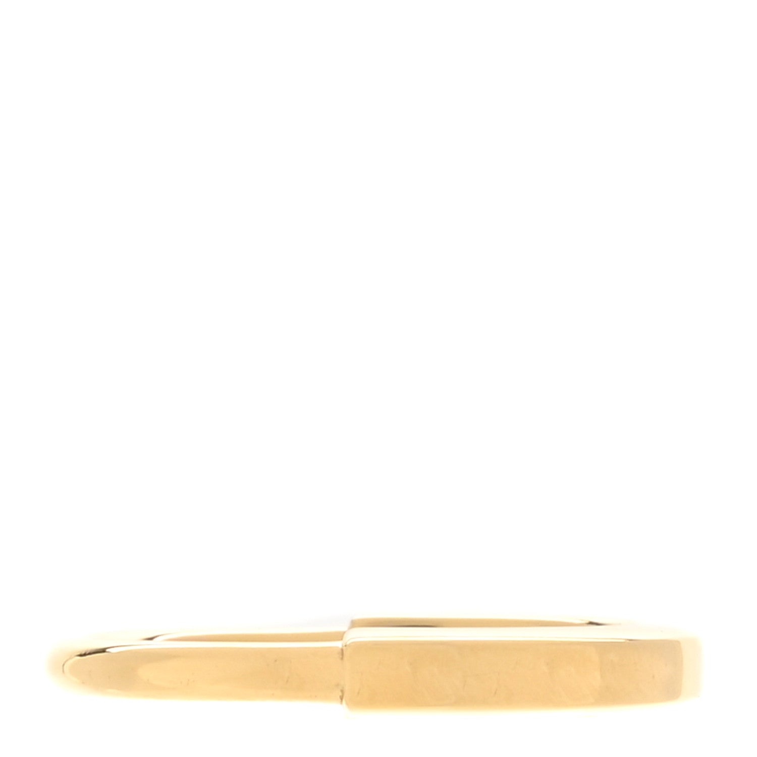 Tiffany 18K Yellow Gold Lock Ring 52 6 57/8 1 of 5
