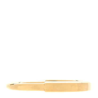 Tiffany 18K Yellow Gold Lock Ring 52 6 57/8 1 of 5