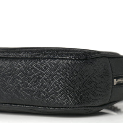 Saint Laurent Grain De Poudre Matelasse Monogram Mini Lou Camera Bag Asphalt 8 of 10