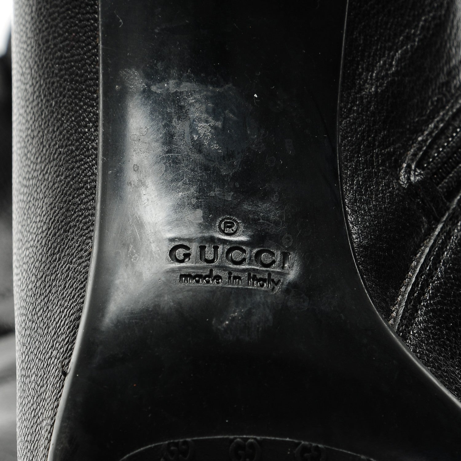 Gucci Leather Pointed Toe Ankle Booties 8 Black 6 of 9